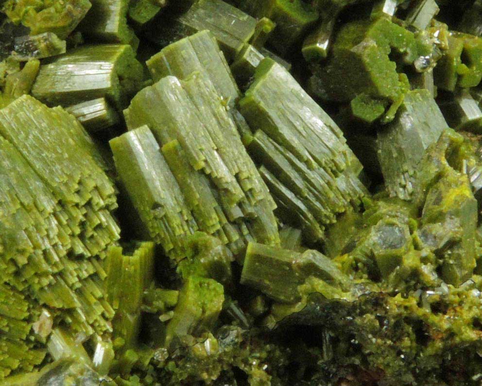 Pyromorphite from Wheatley Mine, Phoenixville District, Chester County, Pennsylvania