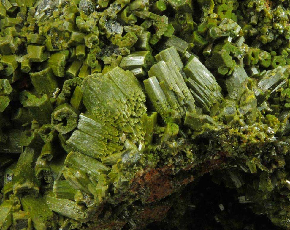 Pyromorphite from Wheatley Mine, Phoenixville District, Chester County, Pennsylvania