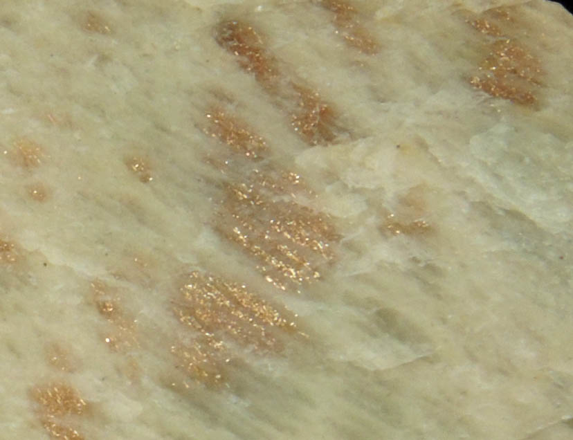 Microcline var. Sunstone from Mineral Hill, Media, Delaware County, Pennsylvania