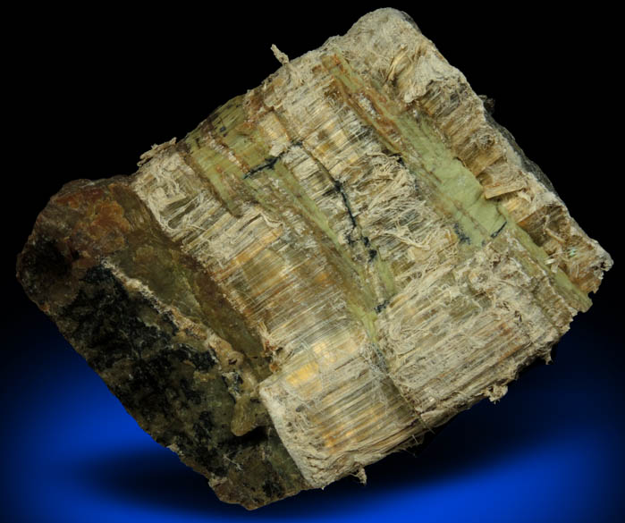 Clinochrysotile in Serpentine from Blue Hill School, Delaware County, Pennsylvania