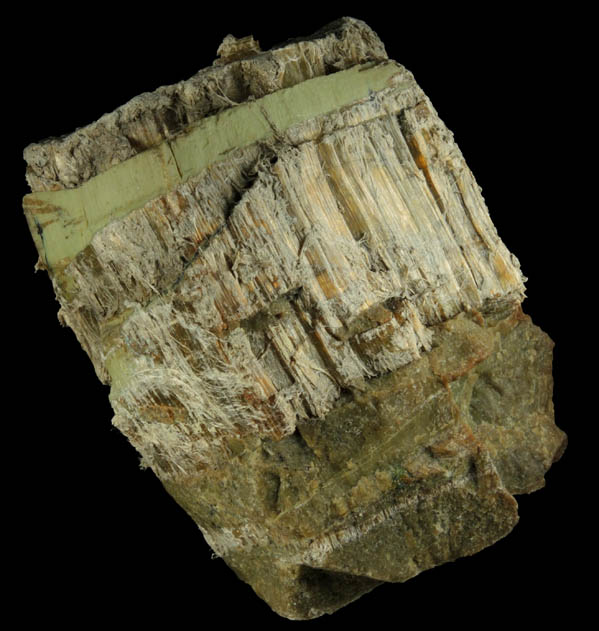 Clinochrysotile in Serpentine from Blue Hill School, Delaware County, Pennsylvania