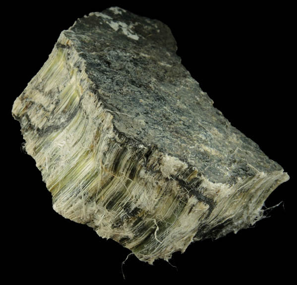 Clinochrysotile from Pylesville (probably Jenkins Asbestos Mine), Hartford County, Maryland