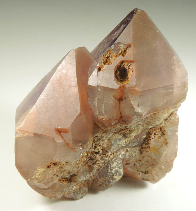 Quartz var. Amethyst from (attributed to Mt. Pleasant), Lancaster County, Pennsylvania