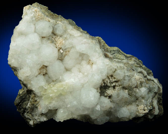 Analcime with Datolite and Aragonite from Paterson (probably New Street Quarry), Passaic County, New Jersey