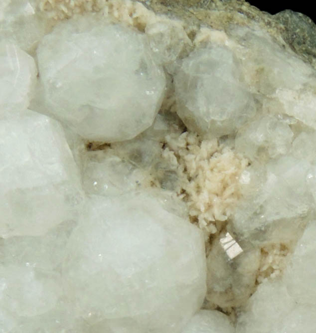 Analcime with Datolite and Aragonite from Paterson (probably New Street Quarry), Passaic County, New Jersey