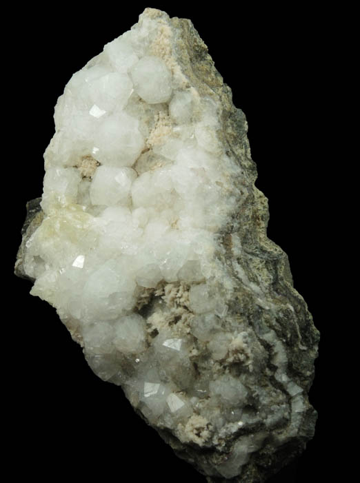 Analcime with Datolite and Aragonite from Paterson (probably New Street Quarry), Passaic County, New Jersey