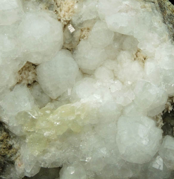 Analcime with Datolite and Aragonite from Paterson (probably New Street Quarry), Passaic County, New Jersey