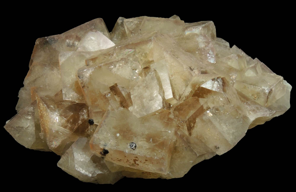 Fluorite with minor Sphalerite from Weardale District (probably West Pastures Mine), County Durham, England