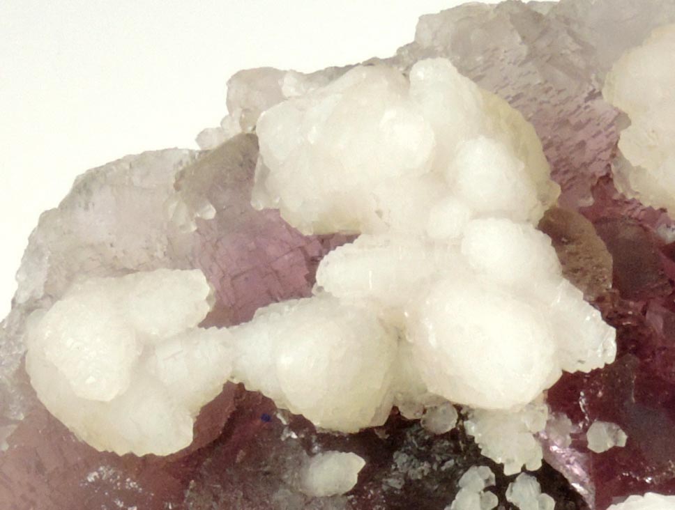 Calcite on Fluorite from Jingbian, Zongyang, Anqing, Anhui, China