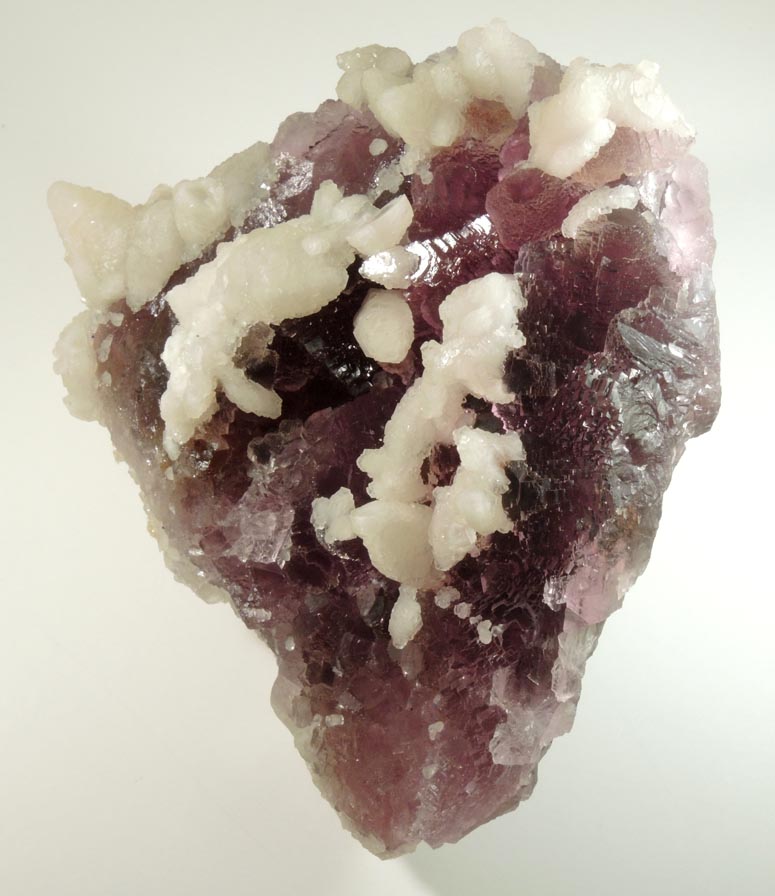 Calcite on Fluorite from Jingbian, Zongyang, Anqing, Anhui, China