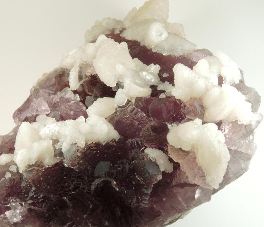 Calcite on Fluorite from Jingbian, Zongyang, Anqing, Anhui, China