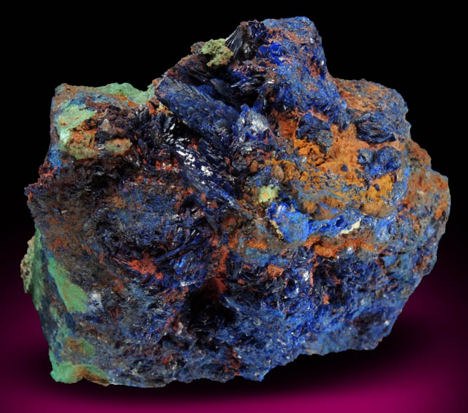 Azurite from Touissit Mine, 21 km SSE of Oujda, Jerada Province, Oriental, Morocco