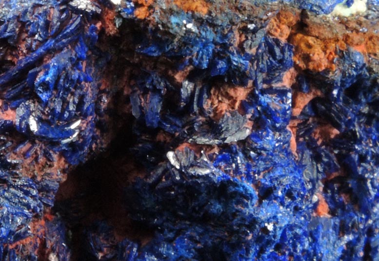 Azurite from Touissit Mine, 21 km SSE of Oujda, Jerada Province, Oriental, Morocco