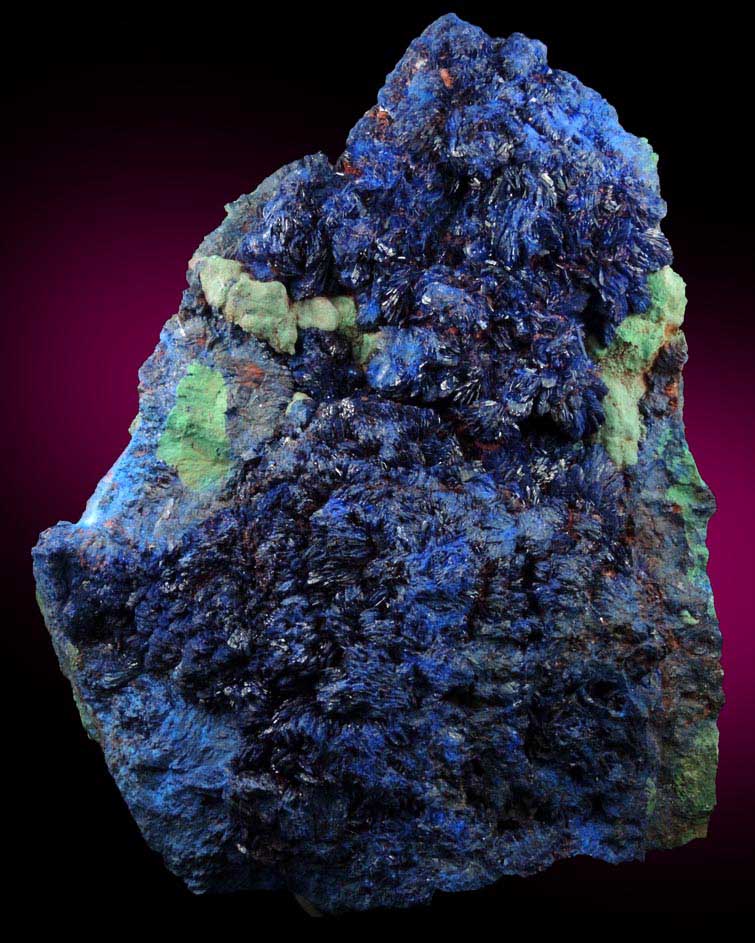 Azurite from Touissit Mine, 21 km SSE of Oujda, Jerada Province, Oriental, Morocco