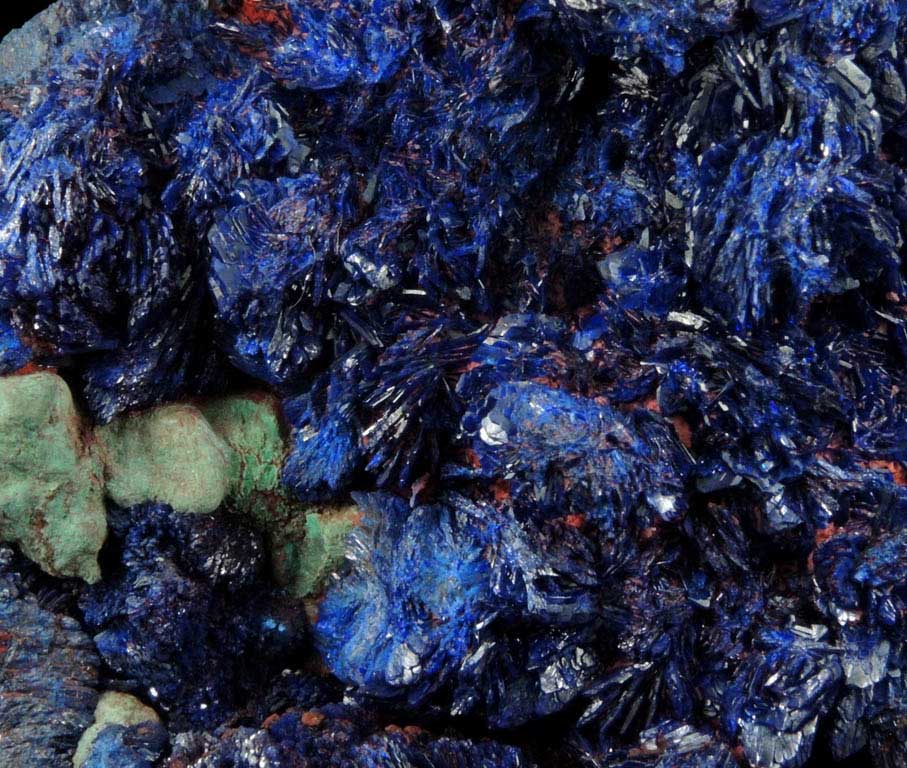 Azurite from Touissit Mine, 21 km SSE of Oujda, Jerada Province, Oriental, Morocco