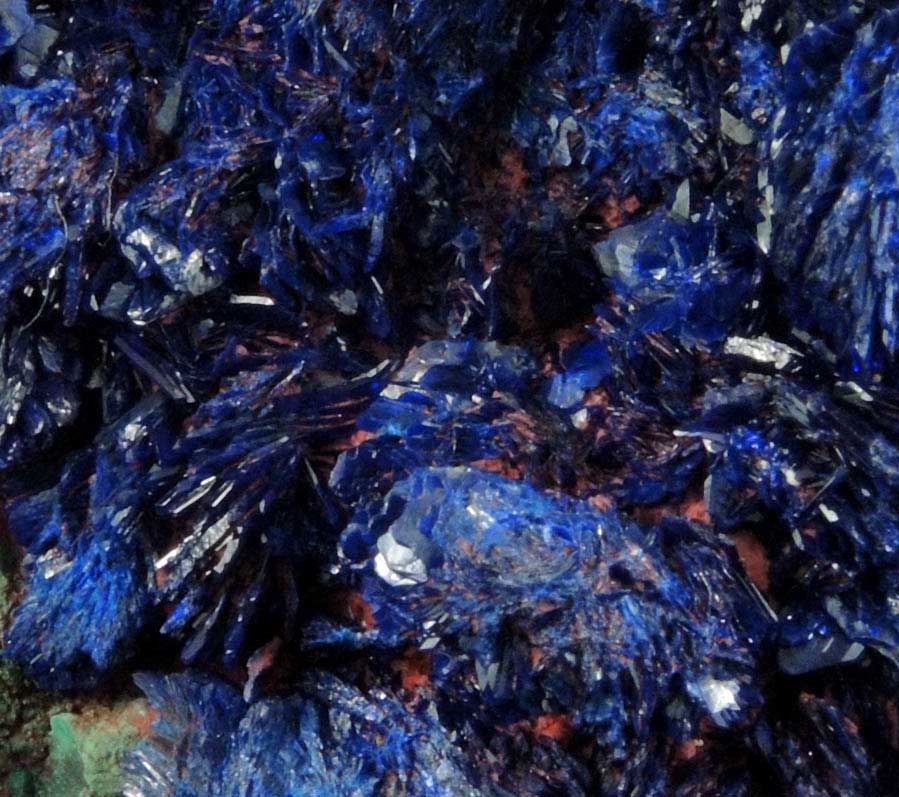 Azurite from Touissit Mine, 21 km SSE of Oujda, Jerada Province, Oriental, Morocco