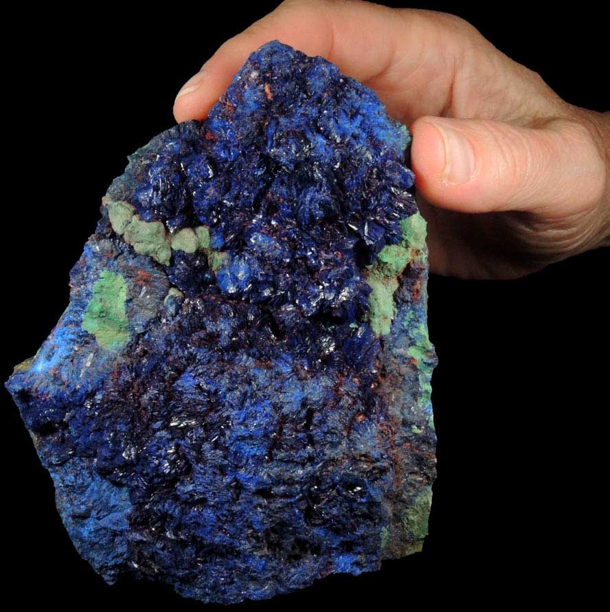 Azurite from Touissit Mine, 21 km SSE of Oujda, Jerada Province, Oriental, Morocco