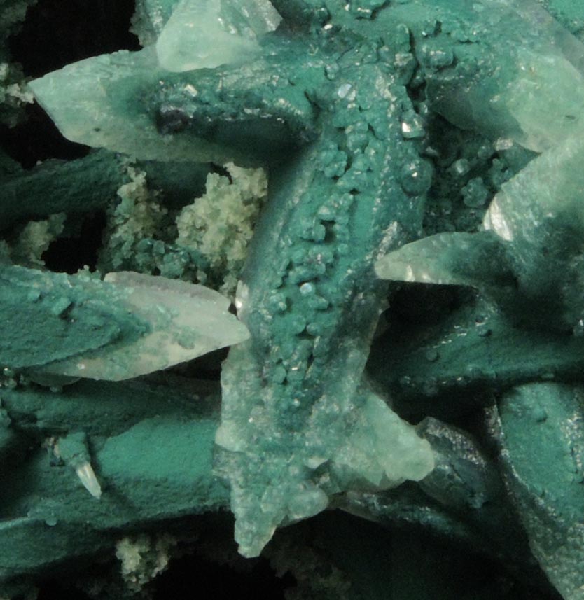 Calcite with Celadonite inclusions from Alto Uruguai, Rio Grande do Sul, Brazil
