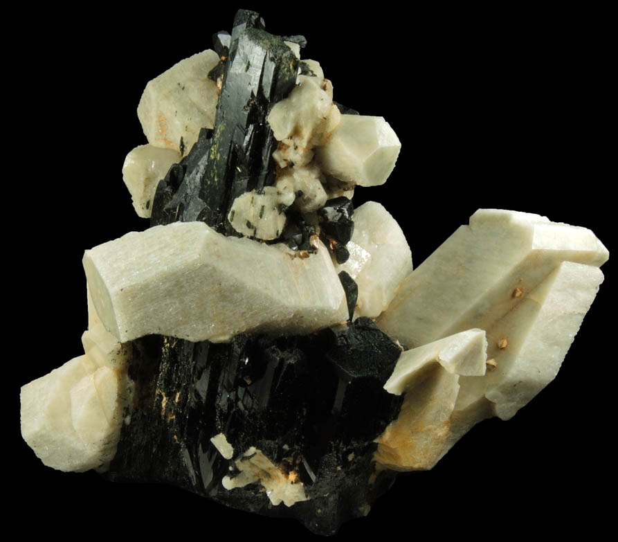 Aegirine with Microcline including Manebach Law Twin from 5 Km. NE of Mount Malosa, Zomba District, Malawi