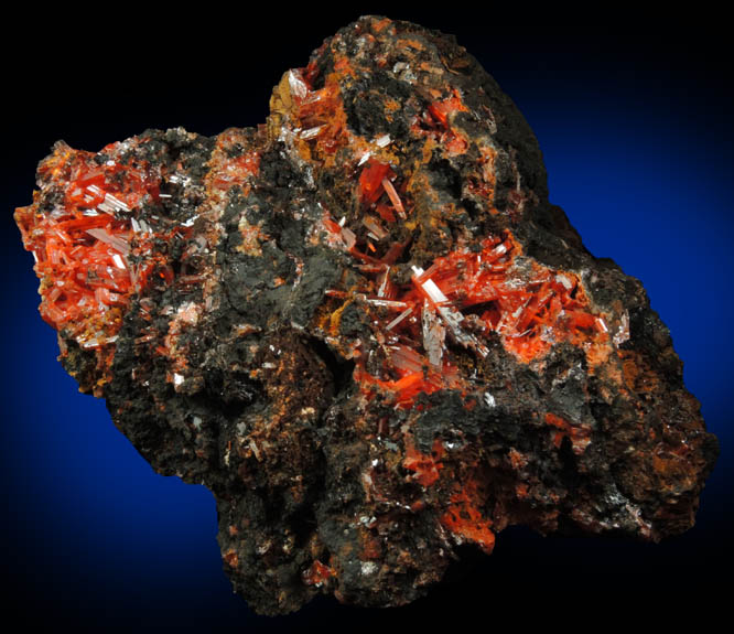 Crocoite from Dundas, Tasmania, Australia