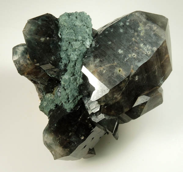 Quartz var. Smoky Quartz with Foitite-Elbaite Tourmaline from NE of Swakopmund, Erongo Region, Namibia