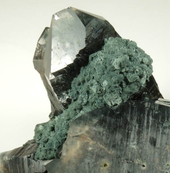 Quartz var. Smoky Quartz with Foitite-Elbaite Tourmaline from NE of Swakopmund, Erongo Region, Namibia