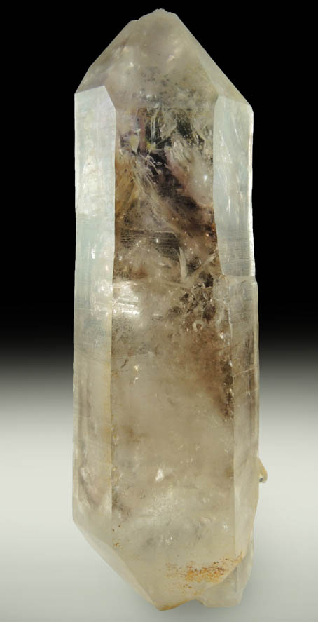 Quartz var. Smoky-Amethyst with moveable internal bubble (Enhydro) from Tafelkop, Goboboseb Mountains, 27 km west of Brandberg Mountain, Erongo region, Namibia