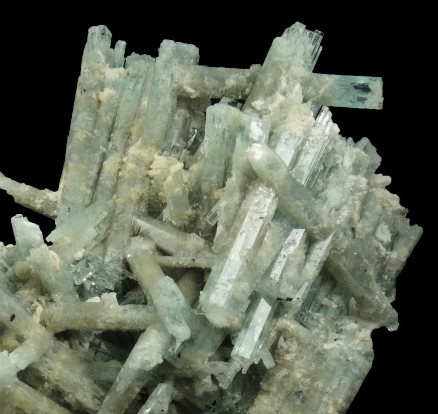 Beryl var. Aquamarine with minor Microcline from Erongo Mountains, 20 km north of Usakos, Damaraland, Namibia