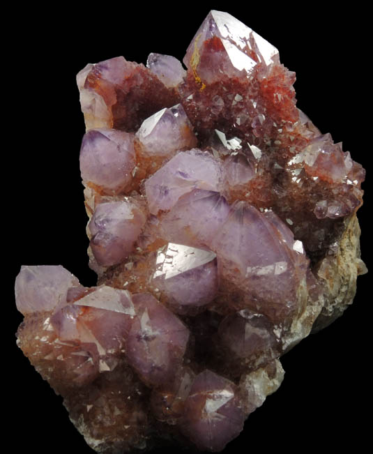 Quartz var. Amethyst (Cactus Quartz) from Boekenhouthoek area, Mpumalanga Province, South Africa