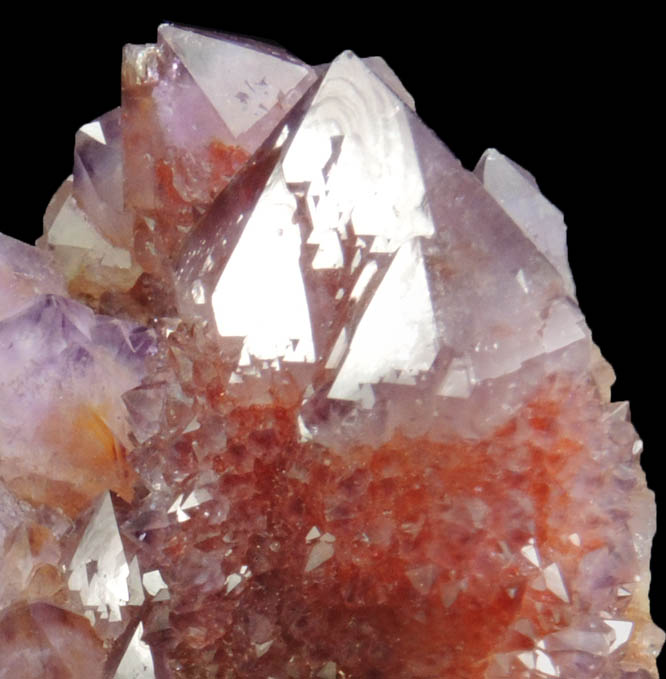 Quartz var. Amethyst (Cactus Quartz) from Boekenhouthoek area, Mpumalanga Province, South Africa