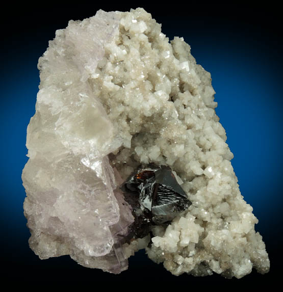 Sphalerite, Fluorite, Dolomite from Elmwood Mine, Carthage, Smith County, Tennessee