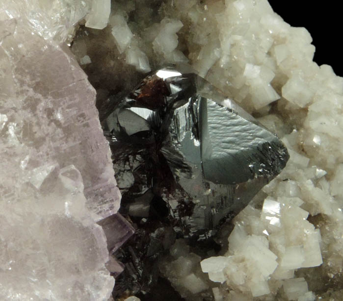 Sphalerite, Fluorite, Dolomite from Elmwood Mine, Carthage, Smith County, Tennessee