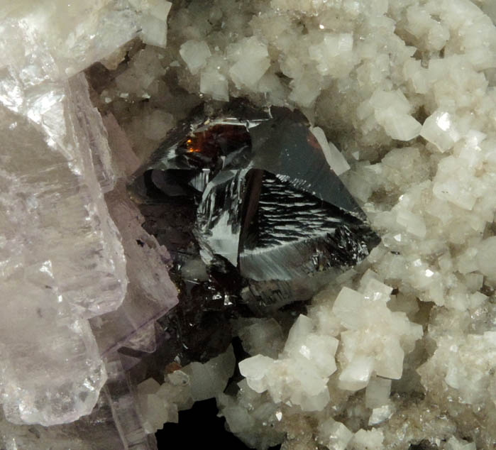 Sphalerite, Fluorite, Dolomite from Elmwood Mine, Carthage, Smith County, Tennessee