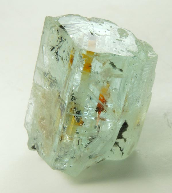 Beryl var. Aquamarine with Schorl Tourmaline inclusions from Erongo Mountains, 20 km north of Usakos, Damaraland, Namibia