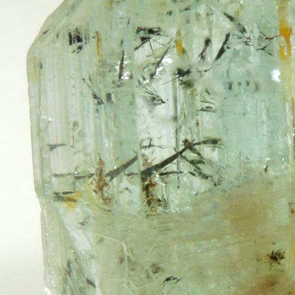 Beryl var. Aquamarine with Schorl Tourmaline inclusions from Erongo Mountains, 20 km north of Usakos, Damaraland, Namibia