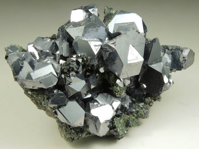Galena (Spinel Law-twinned), Sphalerite, Pyrite from Gyudyurska Mine, Zlatograd, Smolyan Oblast, Bulgaria