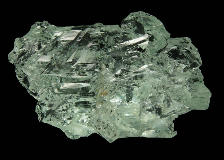 Beryl var. Aquamarine (etched gem-grade crystal) from Minas Gerais, Brazil