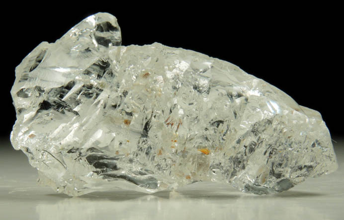 Beryl var. Goshenite (etched gem-grade crystal) from Minas Gerais, Brazil