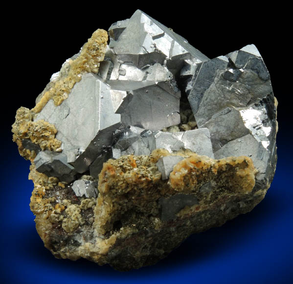 Galena, Siderite, Pyrite from Neudorf, Sachsen-Anhalt, Germany