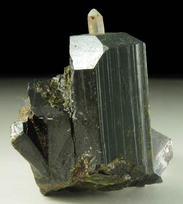 Epidote (twinned crystals) with Quartz from Green Monster Mountain, south of Sulzer, Prince of Wales Island, Alaska