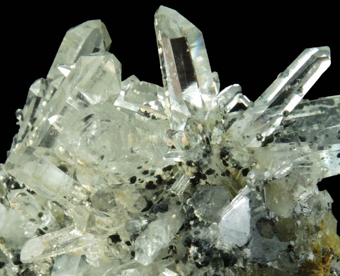 Quartz with Galena on Epidote from Krushev Dol Mine, Madan District, Rhodope Mountains, Bulgaria