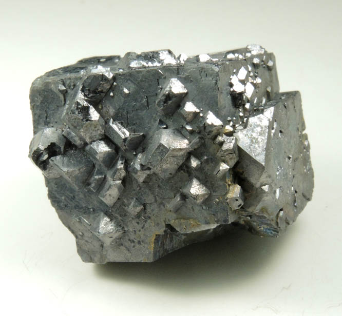 Galena (cubic crystal with octahedral Galena overgrowth) from Tri-State Lead-Zinc Mining District, near Joplin, Jasper County, Missouri