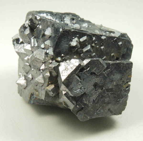 Galena (cubic crystal with octahedral Galena overgrowth) from Tri-State Lead-Zinc Mining District, near Joplin, Jasper County, Missouri