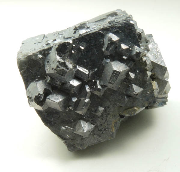 Galena (cubic crystal with octahedral Galena overgrowth) from Tri-State Lead-Zinc Mining District, near Joplin, Jasper County, Missouri