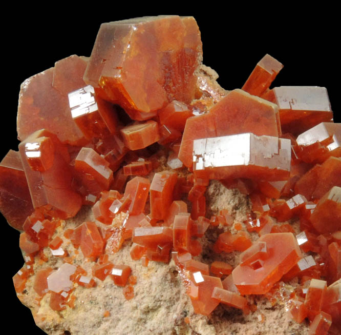 Vanadinite from Mibladen, Haute Moulouya Basin, Zeida-Aouli-Mibladen belt, Midelt Province, Morocco