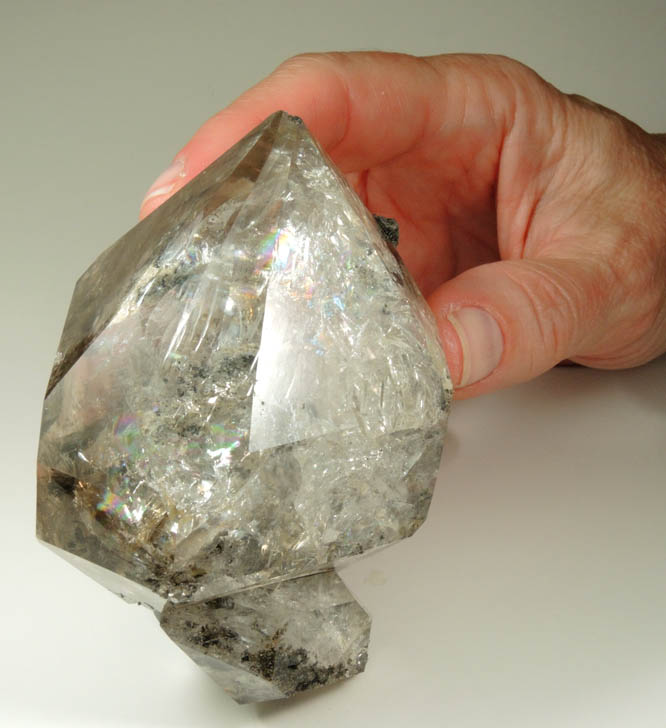 Quartz var. Herkimer Diamond from Paradise Falls, Newport, Herkimer County, New York