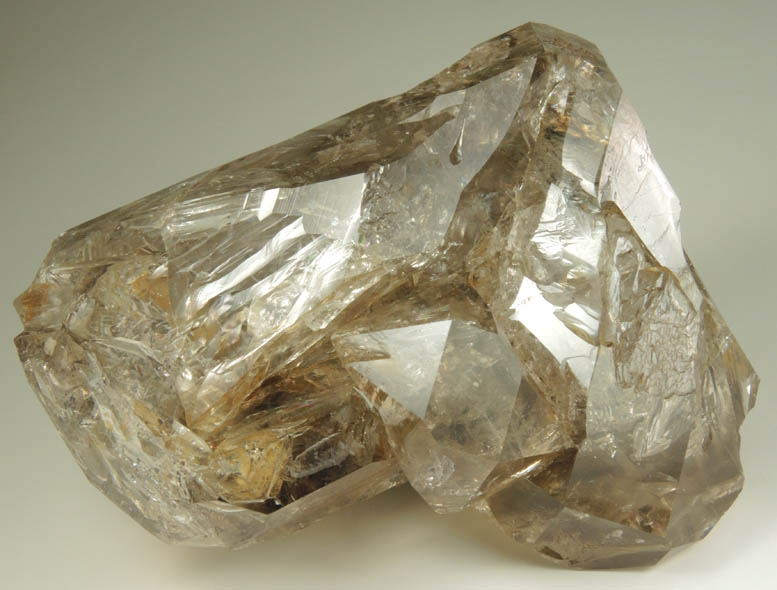 Quartz var. Herkimer Diamond (skeletal habit) from Treasure Mountain Diamond Mine, Little Falls, Herkimer County, New York