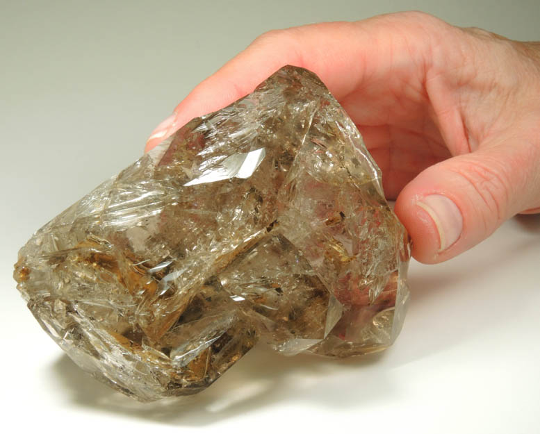 Quartz var. Herkimer Diamond (skeletal habit) from Treasure Mountain Diamond Mine, Little Falls, Herkimer County, New York