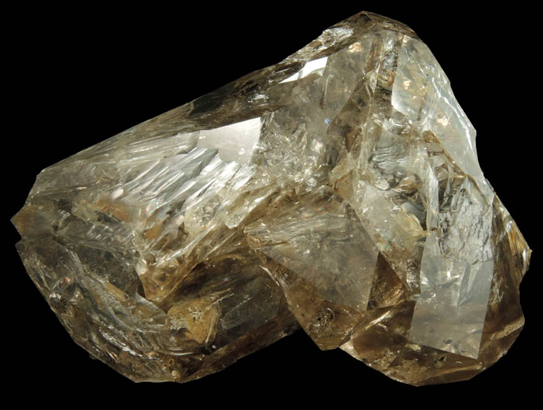 Quartz var. Herkimer Diamond (skeletal habit) from Treasure Mountain Diamond Mine, Little Falls, Herkimer County, New York