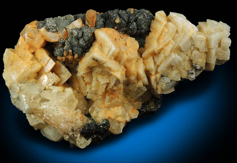 Dolomite, Calcite, Marcasite-Pyrite from Lowville, Lewis County, New York